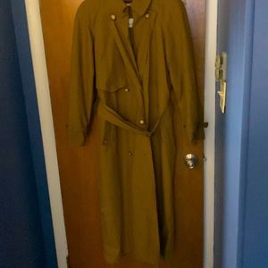 Lined trench coat